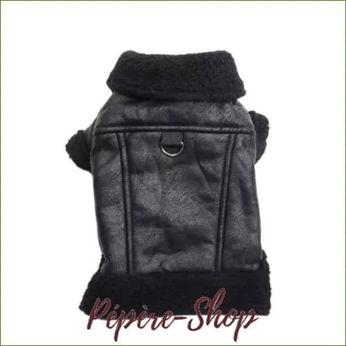 Veste en cuir doublée pour carlin