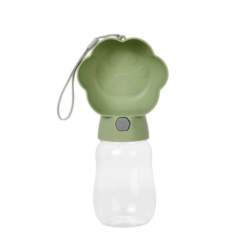 Gourde Portable 2-en-1 Eau Croquettes Gros Chien
