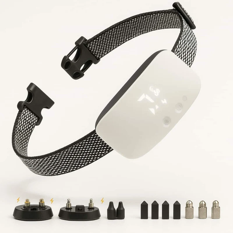 Collier Anti-Aboiement Automatique Rechargeable Gros Chien