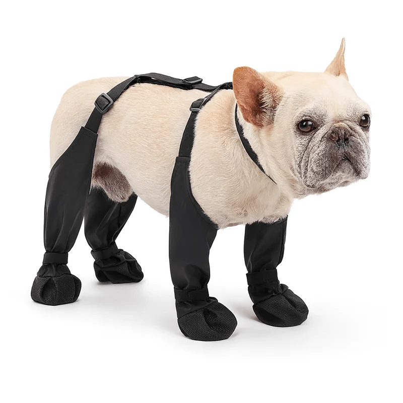 Bottes Maintien Gros Chien Antidérapantes Noires