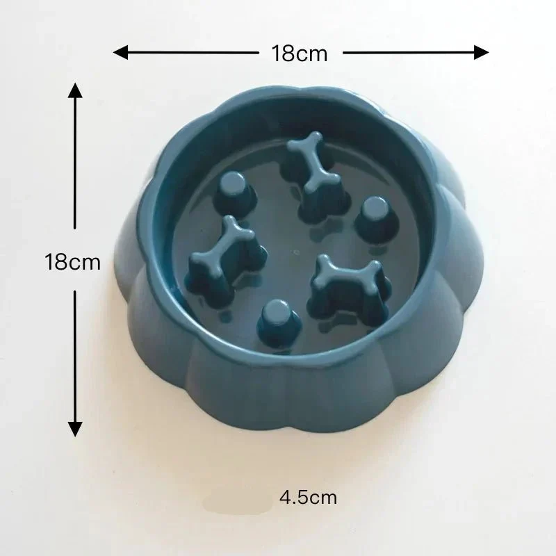 Gamelle Anti-Glouton Inox Chiot Gros Chien 18cm