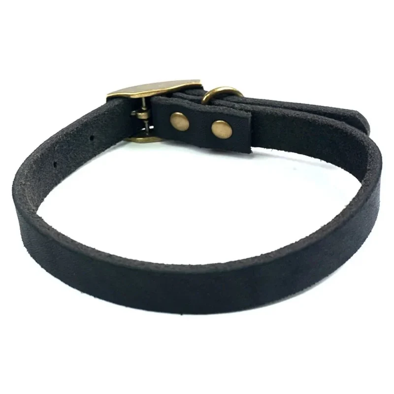 Collier Cuir Véritable Chiot Évolutif Molosse