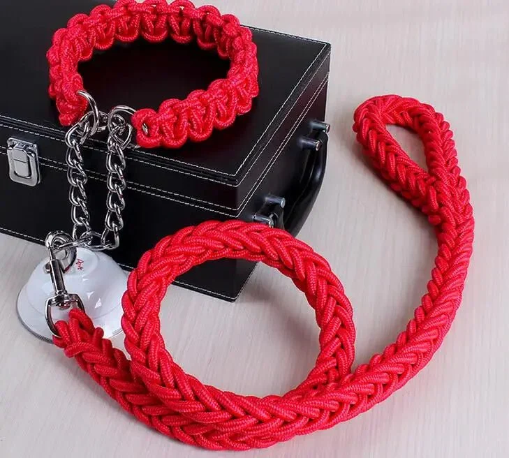 Laisse Corde Tressée Paracord Gros Chien