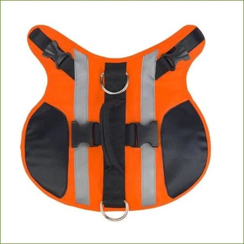 Gilet de flottaison avec poignée et ajustable pour chiens pour la sécurité dans l'eau