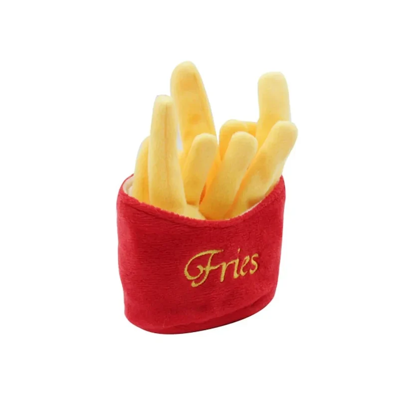 Peluche Sonore Frite Jouet Chien