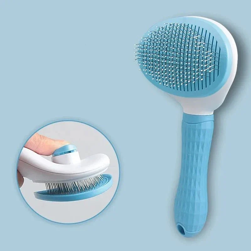 Brosse Poussoir Automatique Anti-Poils Chien