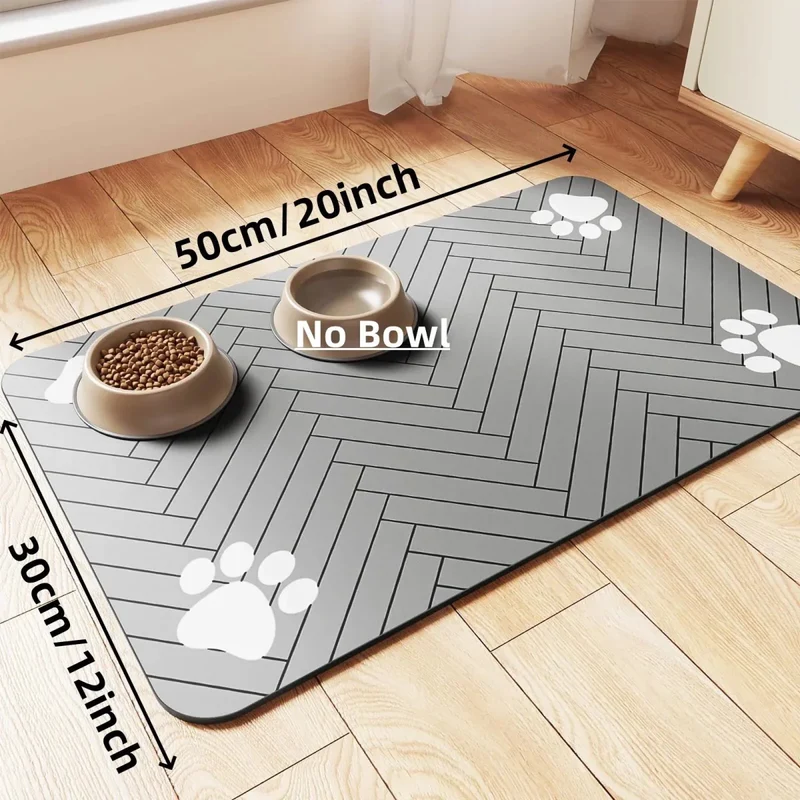 Tapis Gamelle Antidérapant Grand Modèle Chien