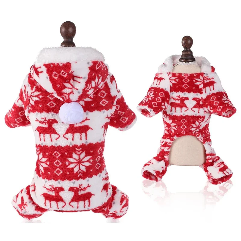 Pull Noël Chien Polaire Chaud Festif