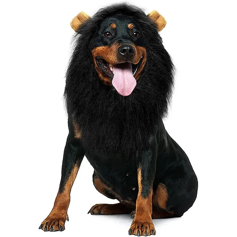 Crinière Lion Réaliste Déguisement Gros Chien