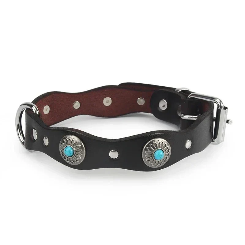 Collier Cuir Rétro Réglable Rottweiler