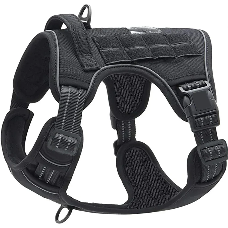 Harnais Sportif Respirant Noir Gros Chien