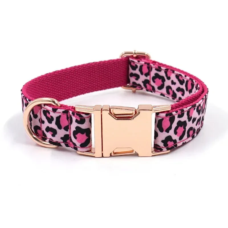 Collier Léopard Réglable Chien Tendance