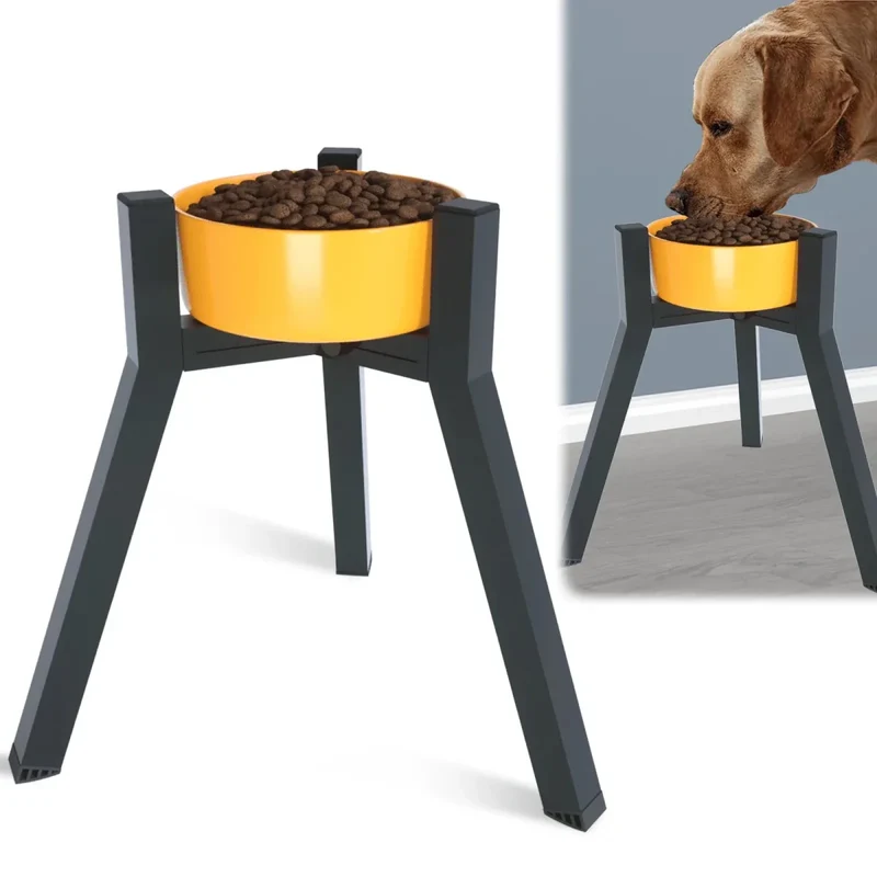 Porte-Gamelle Surélevé Métal Réglable Gros Chien