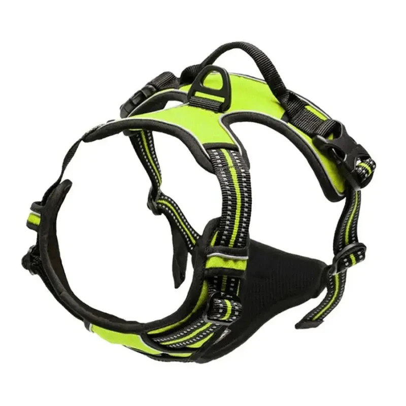 Harnais Anti-Traction Chiot Vert Réglable