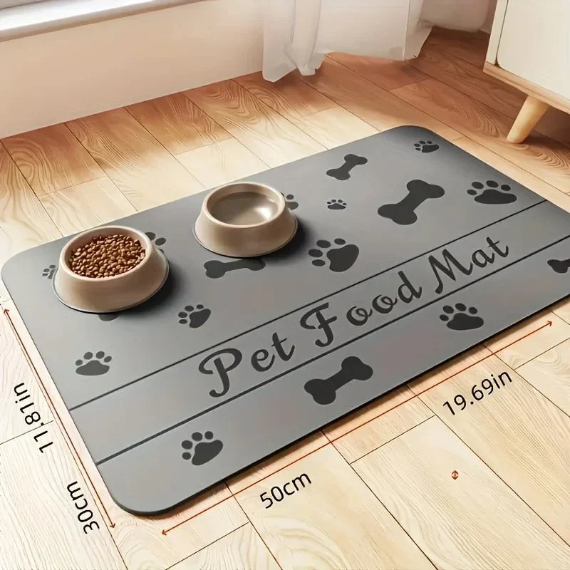 Tapis Sous Gamelle Antidérapant Gros Chien