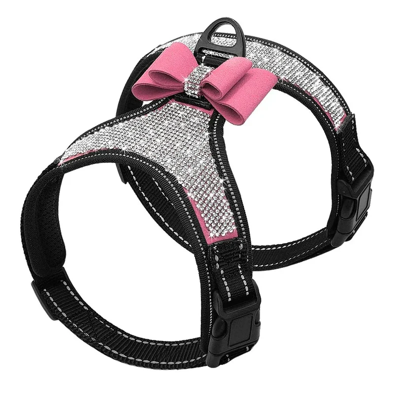 Harnais Strass Élégant Petit Chien