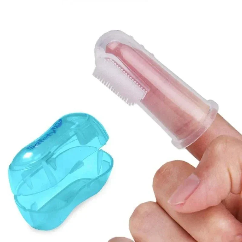 Brosse à Dents Doigt Silicone Chien