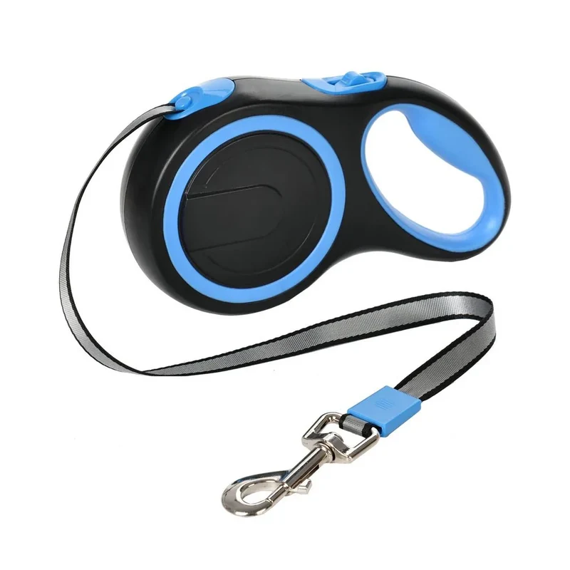 Laisse Rétractable Bleu Chiot Molosse