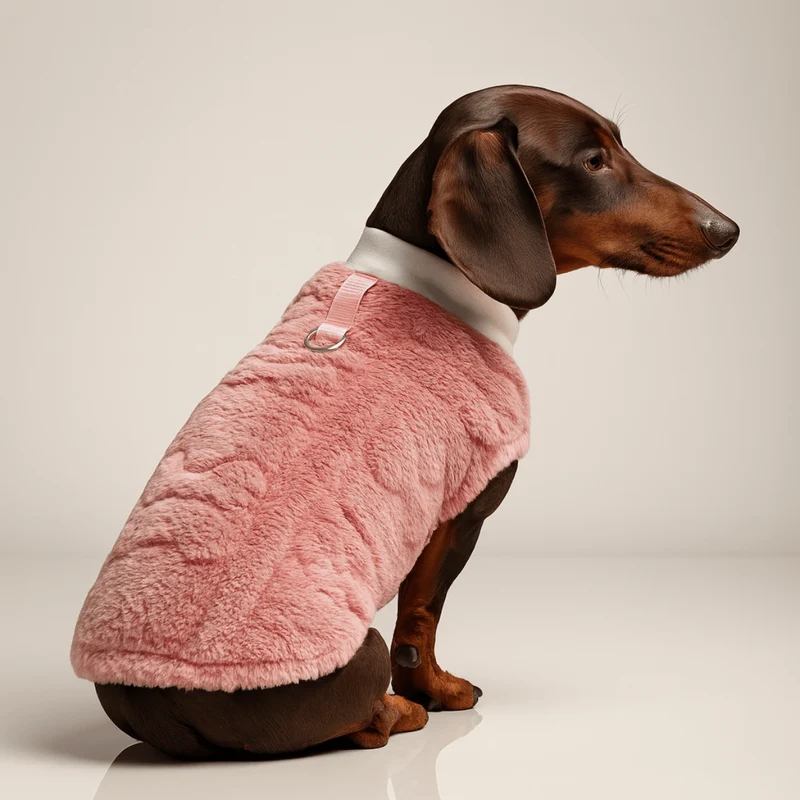 Pull Polaire Hiver Petit Chien Teckel