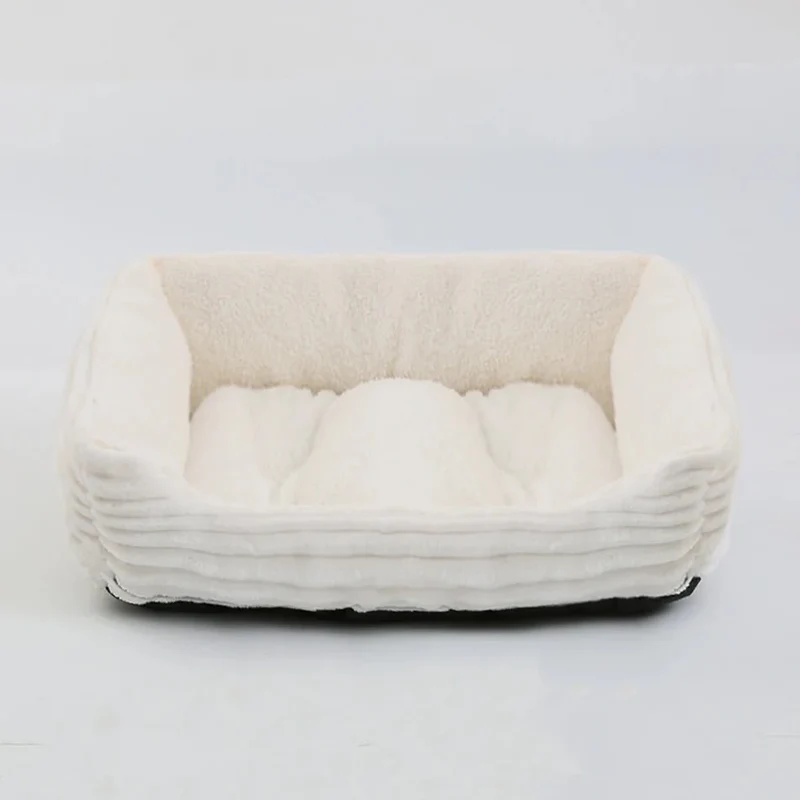 Panier Orthopédique XXL Velours Blanc Molosse
