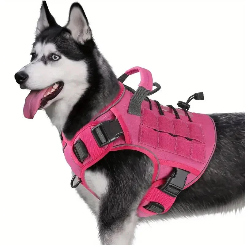 Harnais Rose Anti-Traction Confort Gros Chien
