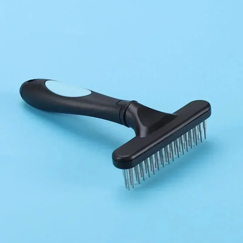 Brosse Étrille Double Rang Inox Chien