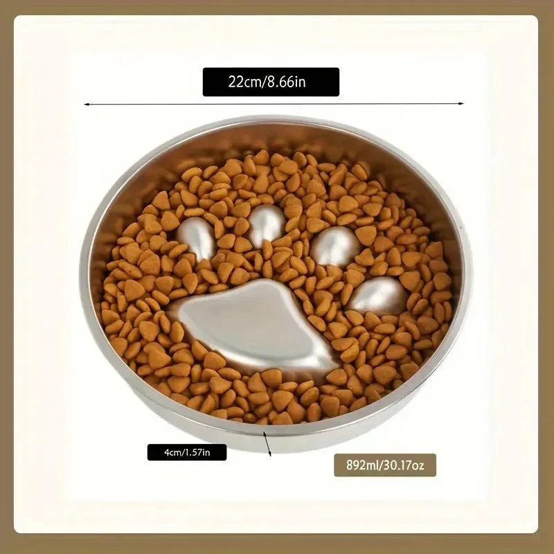 Gamelle Anti-Glouton Inox Gros Chien