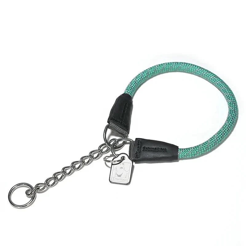 Collier Étrangleur Corde Vert Dressage Gros Chien
