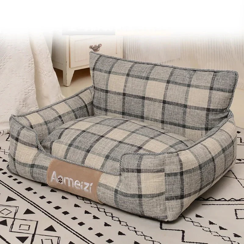 Mini Canapé Orthopédique Petit Chien Multicolore