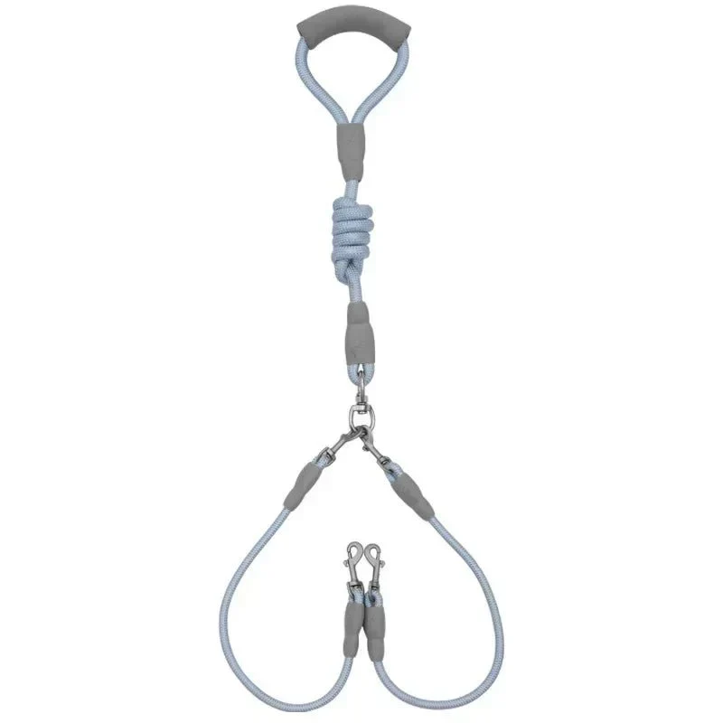 Laisse Double Nylon Réglable 2 Chiens