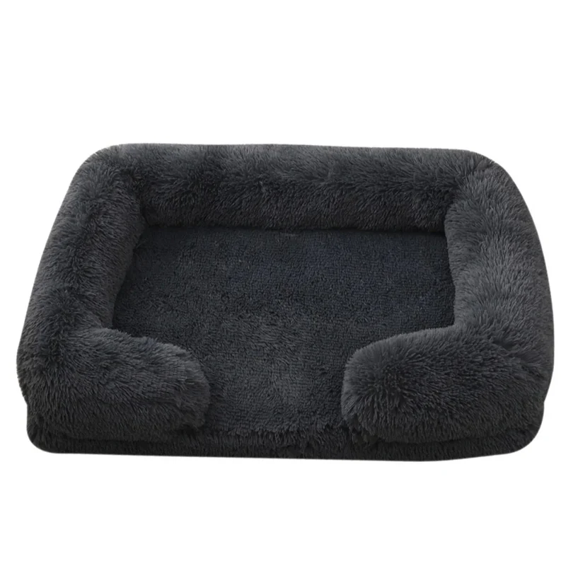 Panier Grand Chien Orthopédique Oreiller Noir