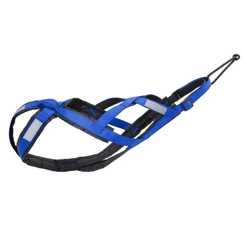 Harnais Canicross Imperméable Bleu Chien Sport