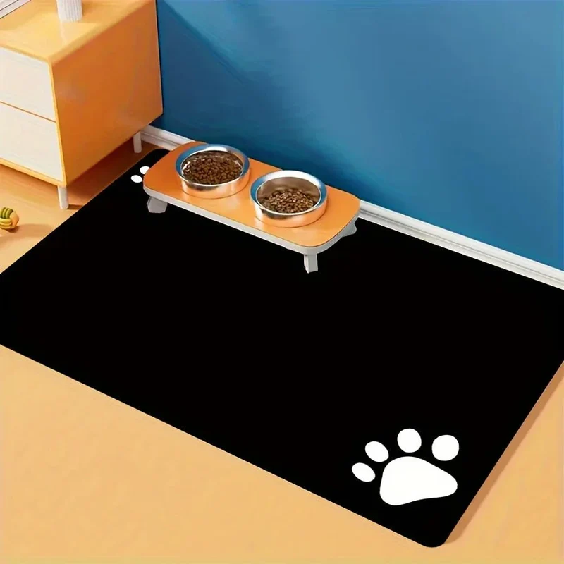 Tapis Gamelle Anti-Dérapant Chien Imperméable