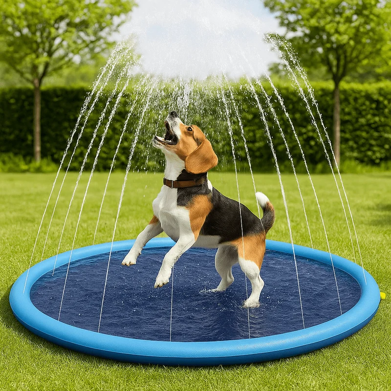 Tapis Jet d'Eau Rafraîchissant Chien 3 Tailles