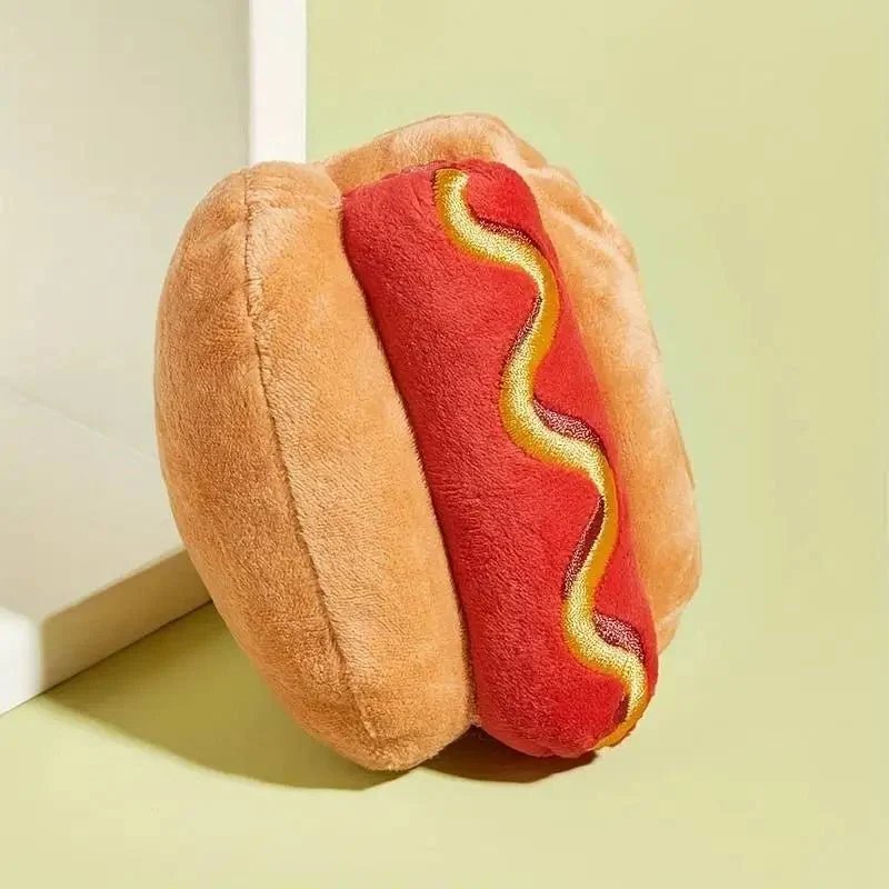 Peluche Hot-Dog Sonore Chiot Mignonne