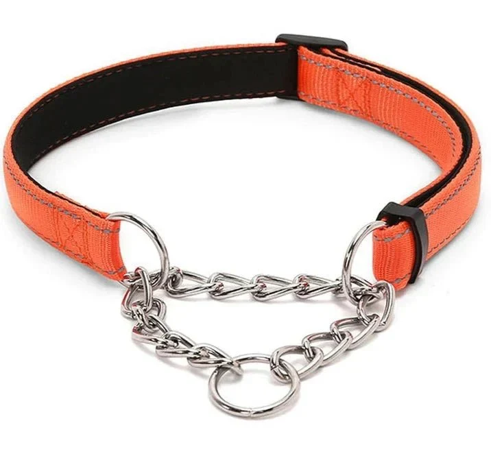 Collier Martingale Nylon Orange Gros Chien