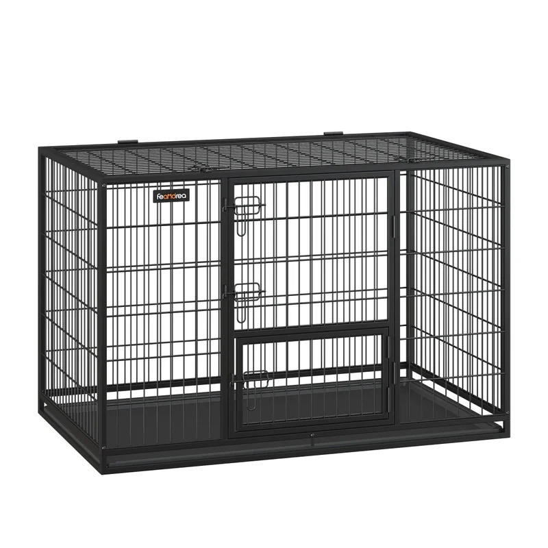 Cage Renforcée Grand Chien Noir ou Gris