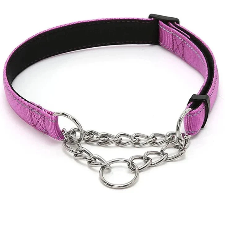 Collier Martingale Nylon Violet Gros Chien