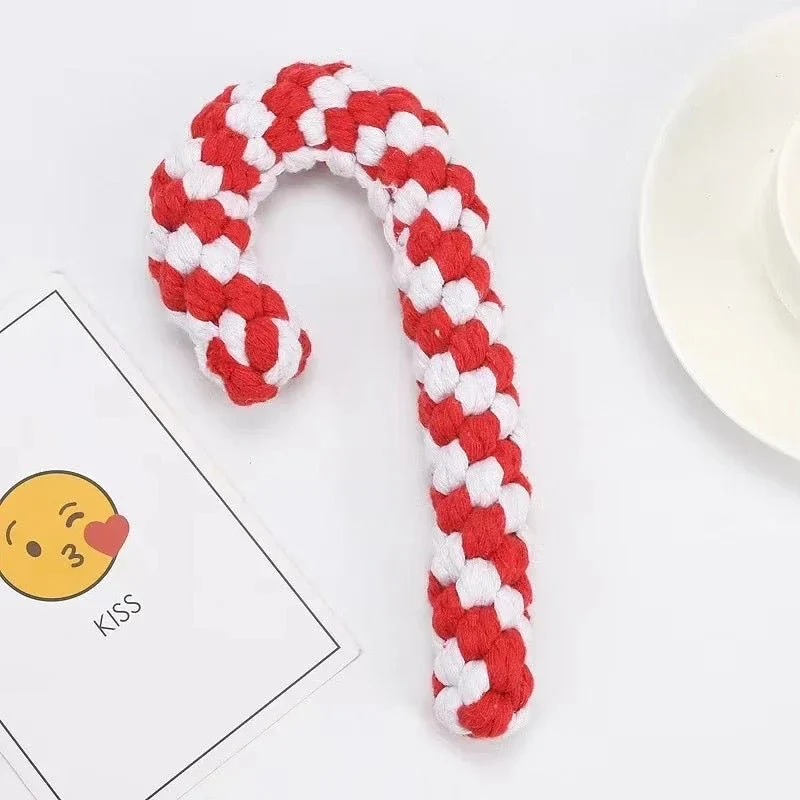 Jouet Sucre Orge Corde Chien Noël