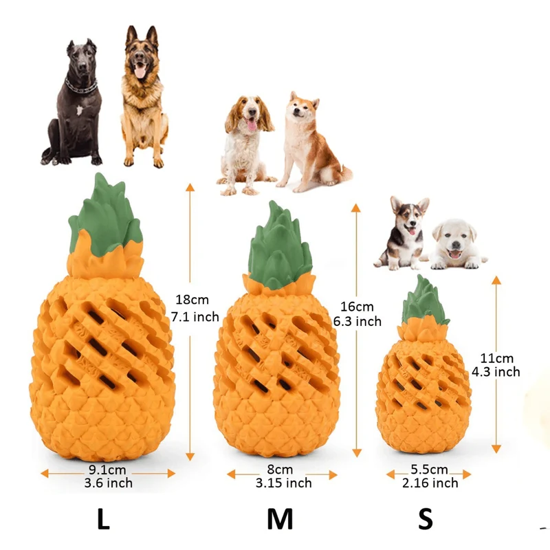 Jouet Ananas Caoutchouc Gros Chien Mordeur