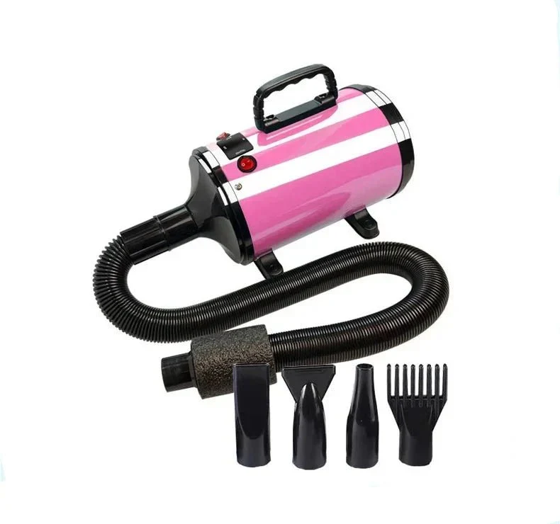 Séchoir Soufflant Silencieux 2000W Chien Rose
