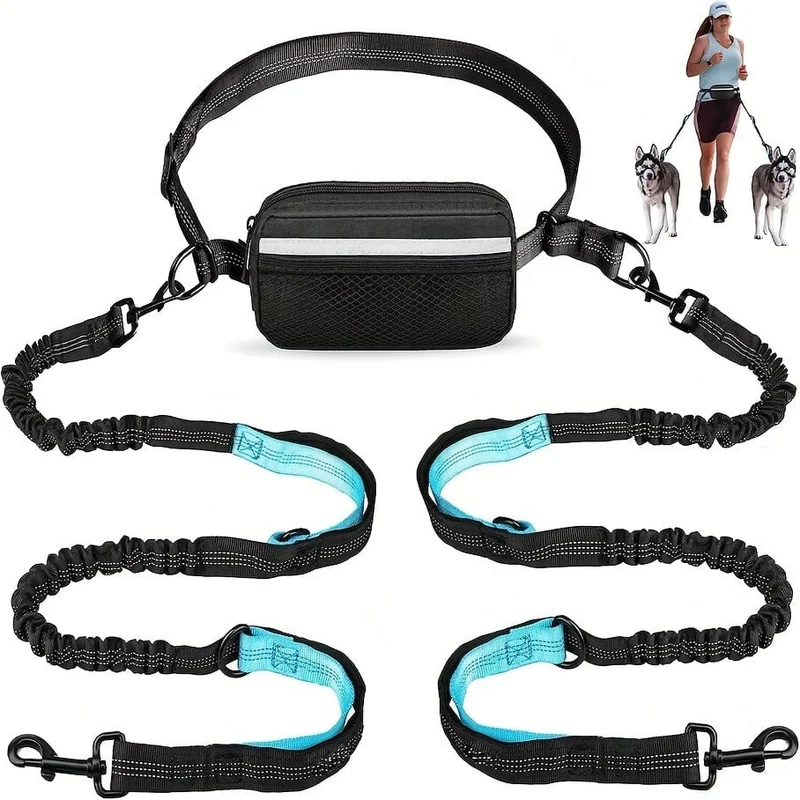 Laisse Mains Libres Ceinture Élastique Canicross