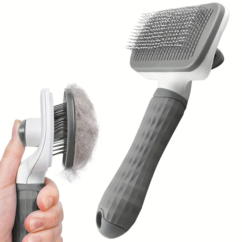 Brosse Auto-Nettoyante Gros Chien Démêlante