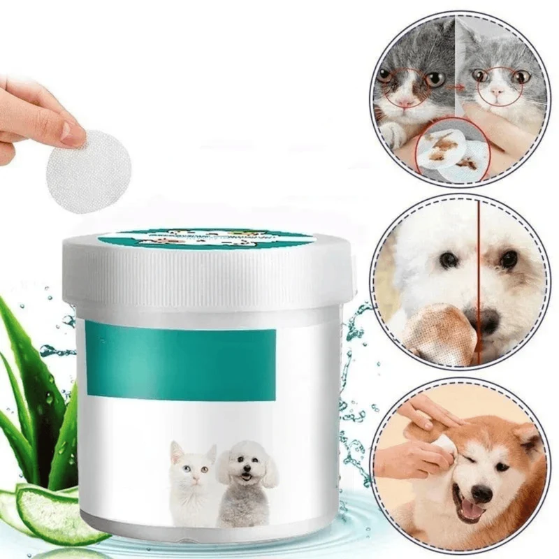 Lingettes Nettoyantes Yeux Chien 130 Pièces