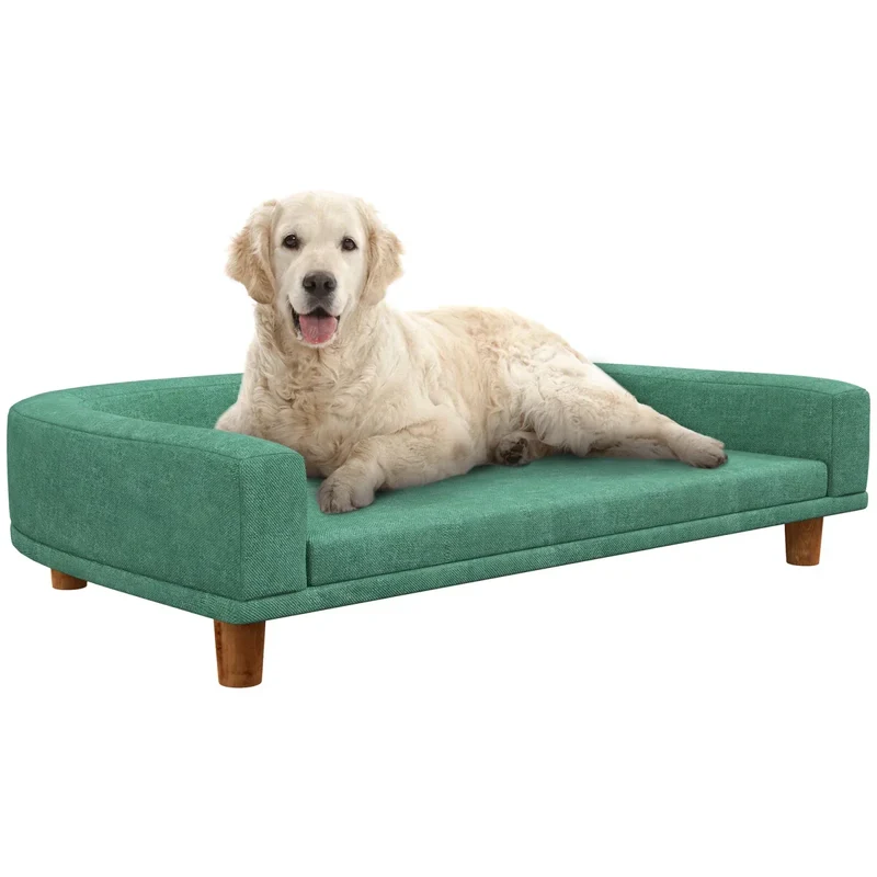 Canapé Lavable Grand Confort Gros Chien Vert