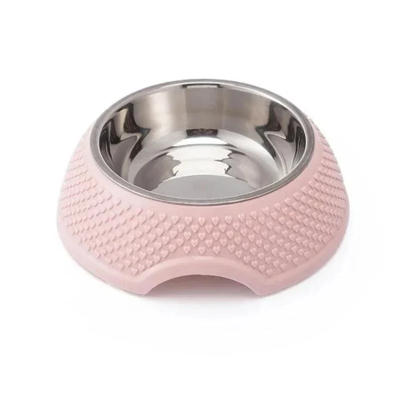 Gamelle Double Antidérapante Acier Inox Chien