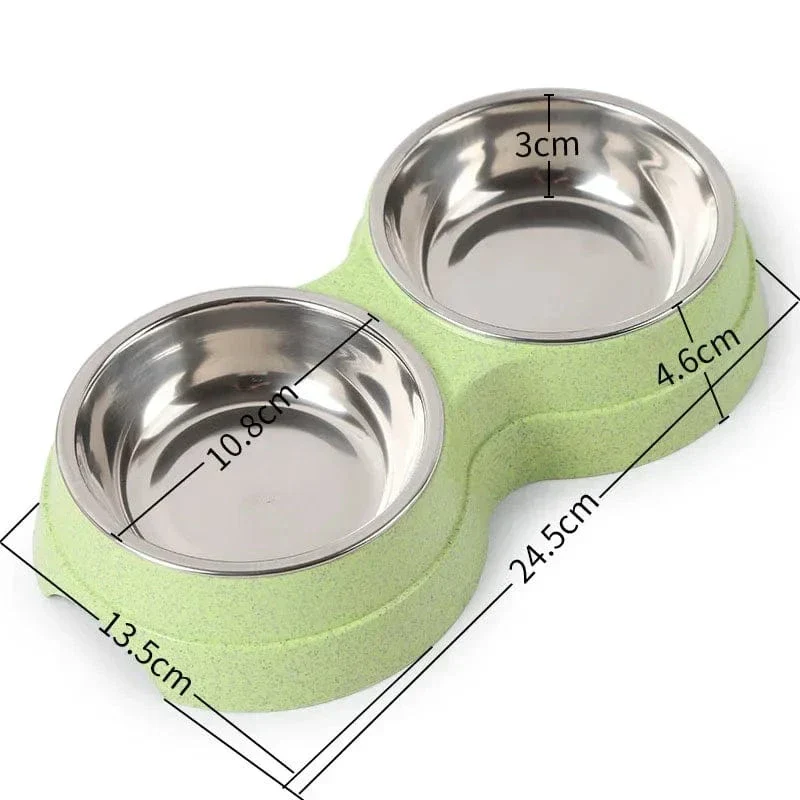 Gamelle Double Inox 24cm pour Grand Chien