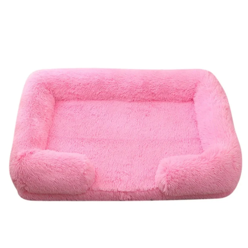 Panier Oreiller Rose Lavable Grand Chien