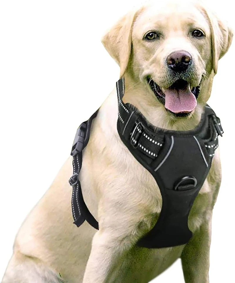 Harnais Anti-Traction Chien Mesh Respirant Réglable
