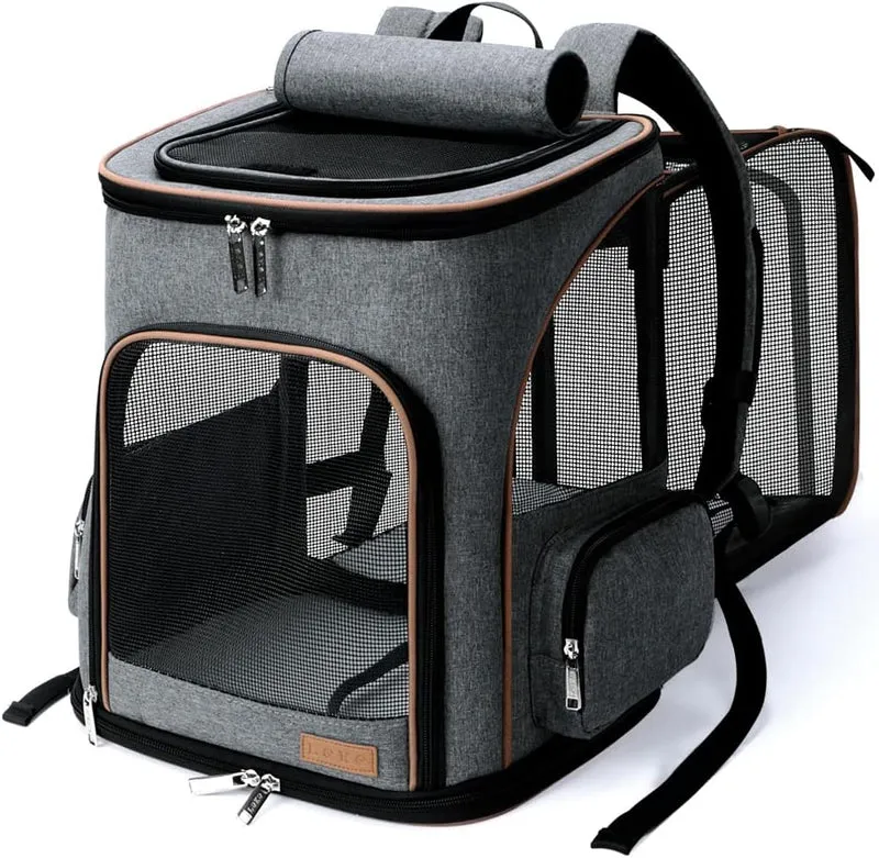 Sac Dos Extensible Chien Oxford Maille Voyage